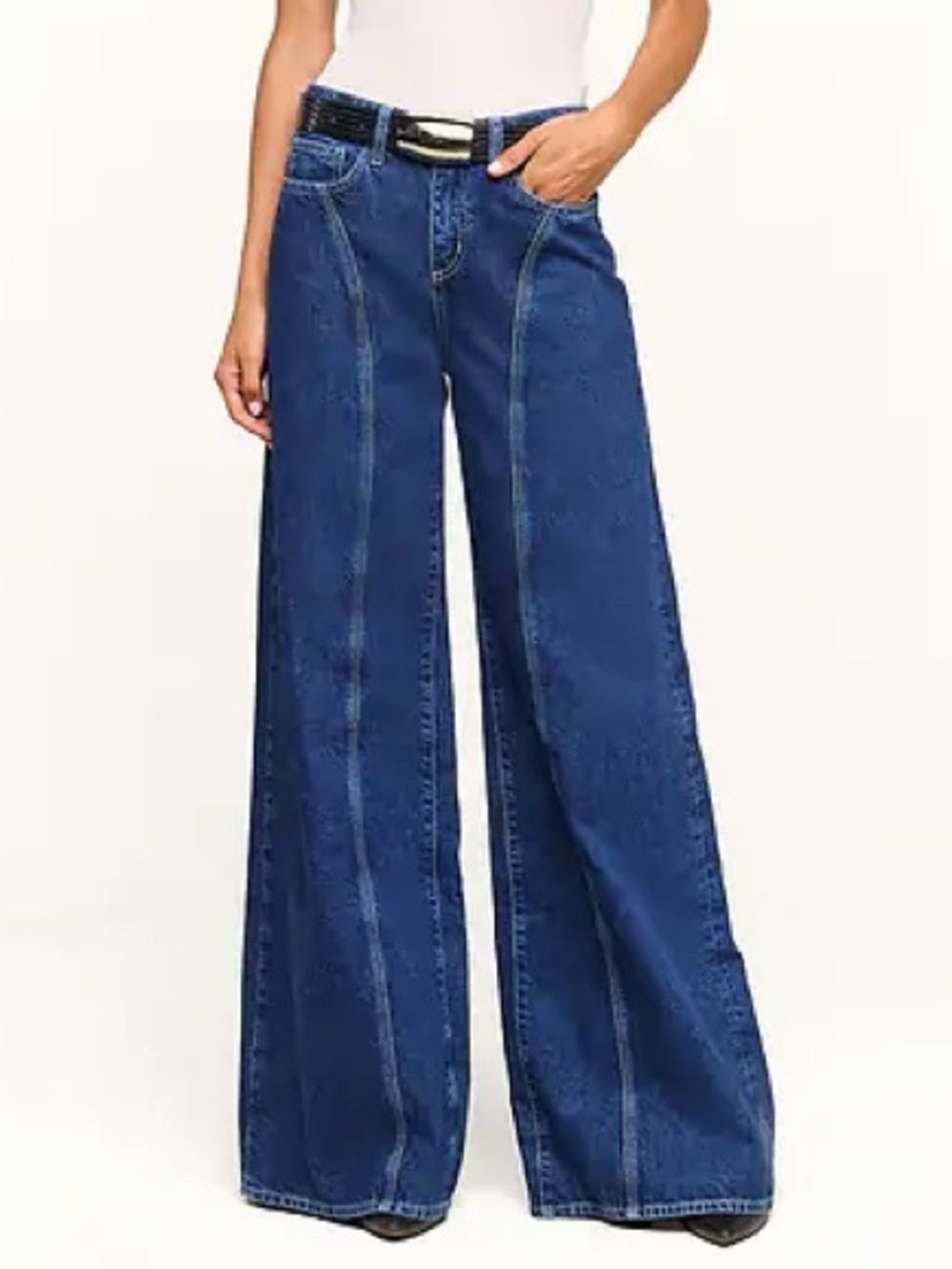 L’AGENCE Lestat Wide Leg Jeans in Yukon